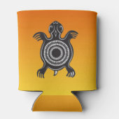 Indiaanse schildpad symbool blikjeskoeler (Achterkant)