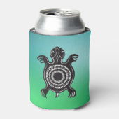 Indiaanse schildpad symbool blikjeskoeler (Blikje Voorkant)