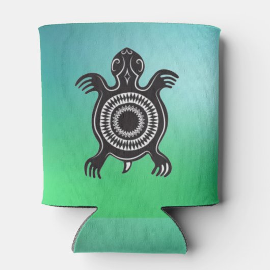 Indiaanse schildpad symbool blikjeskoeler (Achterkant)