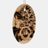 indiaanse sierplant keramisch ornament (Rechts)