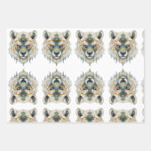 Indiaanse Spirituele wolf Inpakpapier Vel (Voorkant 3)