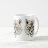 Indiaanse Spirituele wolf Koffiemok (Voorkant rechts)