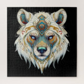 Indiaanse Spirituele wolf Legpuzzel (Verticaal)