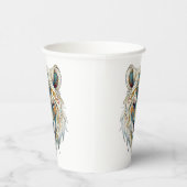 Indiaanse Spirituele wolf Papieren Bekers (Rechts)