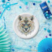 Indiaanse Spirituele wolf Papieren Bordje (Feest)