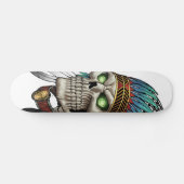 Indiaanse stam gotische schedel skateboard (Horizontaal)