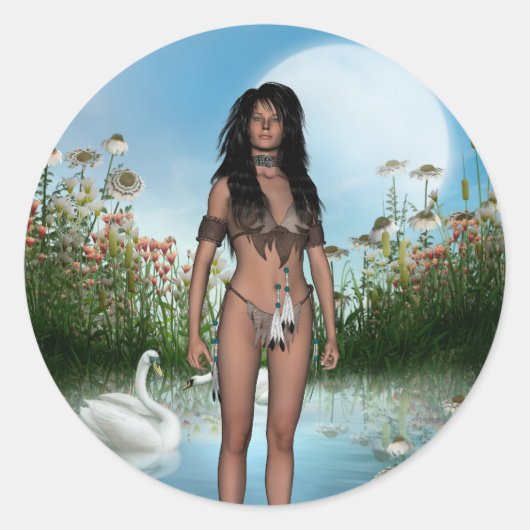 Indiaanse Sticker (Voorkant)