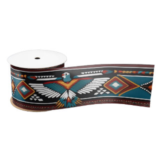 Indiaanse stijl Thunderbird Tribal Ribbon Satijnen Lint