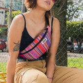 Indiaanse strepen Kleurrijk Indiaas patroon Heuptasje