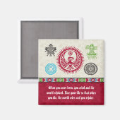 Indiaanse symbolen en wijsheid - Phoenix Magneet (Voorkant / Achterkant)