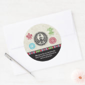 Indiaanse symbolen en wijsheid - Phoenix Ronde Sticker (Envelop)