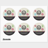 Indiaanse symbolen en wijsheid - Phoenix Ronde Sticker (Vel)