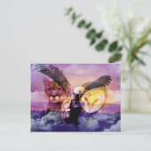 Indiaanse thuiskomst briefkaart (Staand voorkant)