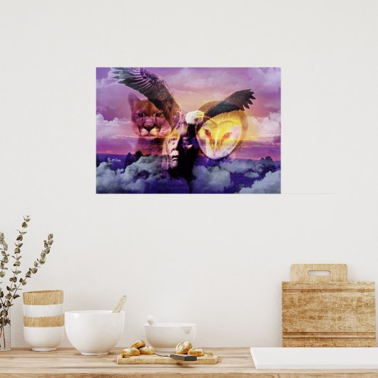 Indiaanse thuiskomst poster (Keuken)