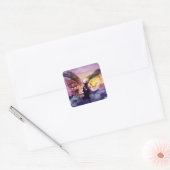 Indiaanse thuiskomst vierkante sticker (Envelop)