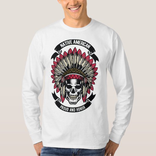Indiaanse trots, een eer t-shirt (Voorkant)
