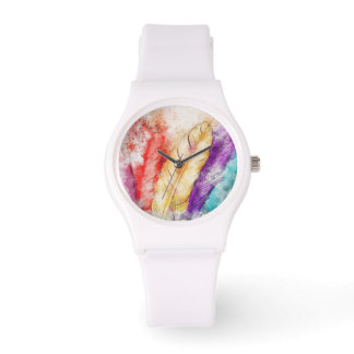 Indiaanse veren horloge. horloge