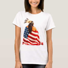 indiaanse vlag t-shirt