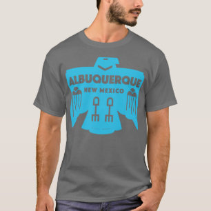Indiaanse vogel Albuquerque New Mexico Blauw T-shirt
