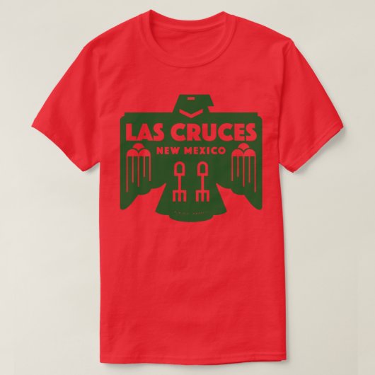 Indiaanse vogel Las Cruces New Mexico Green T-shirt (Design voorkant)