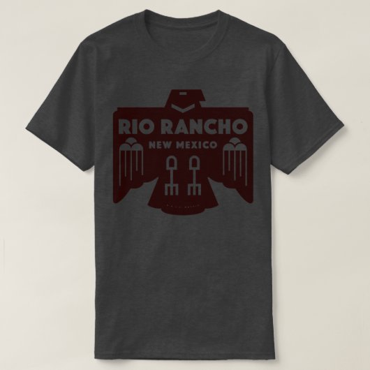 Indiaanse vogel Rio Rancho New Mexico Brown T-shirt (Design voorkant)
