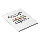 Indiaanse volkerendag waren hier de eerste inheems notitieblok (Schuin)