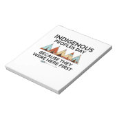 Indiaanse volkerendag waren hier de eerste inheems notitieblok (Linkerzijde)