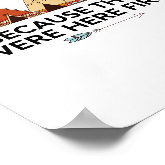 Indiaanse volkerendag waren hier de eerste inheems poster (Hoek)