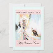 Indiaanse vrouw en adelaar kaart (Voorkant)