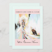 Indiaanse vrouw en adelaar kaart (Voorkant / Achterkant)