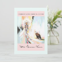 Indiaanse vrouw en adelaar