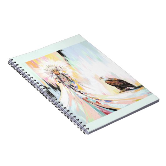 Indiaanse vrouw en adelaar notitieboek (Rechterzijde)