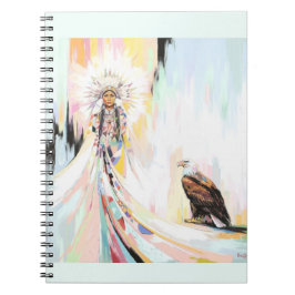 Indiaanse vrouw en adelaar notitieboek