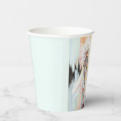 Indiaanse vrouw en adelaar papieren bekers (Rechts)