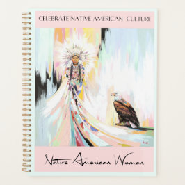 Indiaanse vrouw en adelaar planner