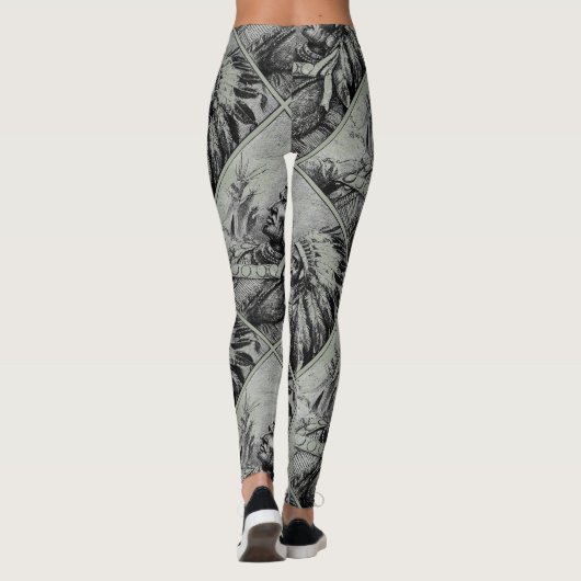 Indiaanse vrouwen Leggings (Achterkant)