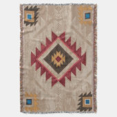Indiaanse zuidwestelijke stam deken (Voorkant Verticaal)