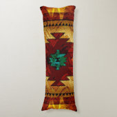 Indiaanse zuidwestelijke stam lichaamskussen (Voorkant Verticaal)