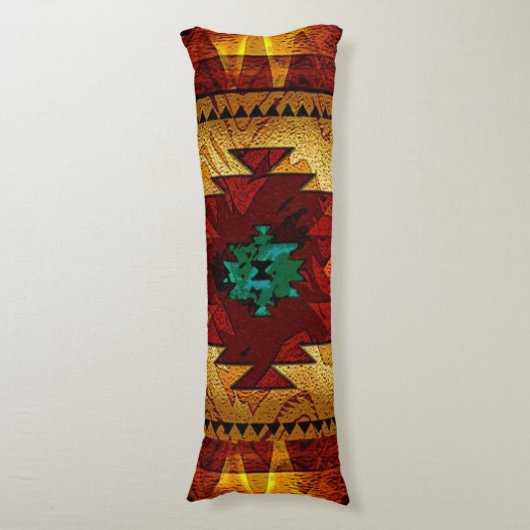 Indiaanse zuidwestelijke stam lichaamskussen (Voorkant Verticaal)