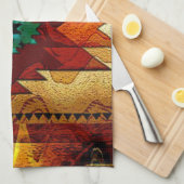 Indiaanse zuidwestelijke stam theedoek (Quarter Fold)