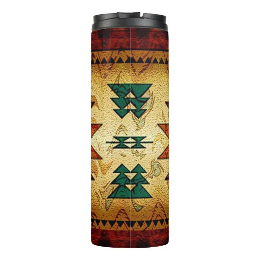 Indiaanse zuidwestelijke stam thermosbeker (Achterkant)