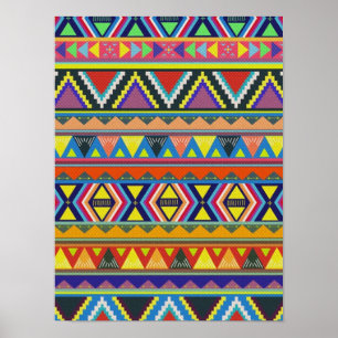 Indiaanse zuidwesten kleurrijk poster