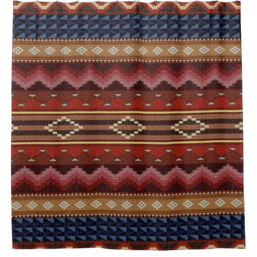 Indiaanse zuidwesten kleurrijke moderne Boho Douchegordijn (Voorkant)