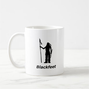 Indiaanse zwartvoeten koffiemok