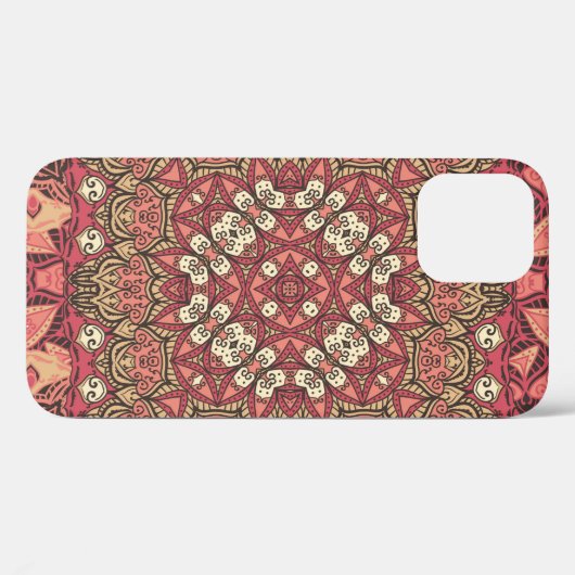 Indiaas abstract medaillonpatroon. Boho en zigeune Case-Mate iPhone Case (Achterkant (horizontaal))