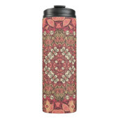 Indiaas abstract medaillonpatroon. Boho en zigeune Thermosbeker (Voorkant)