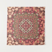 Indiaas abstract medaillonpatroon. Boho en zigeune Wandkleed (Voorkant (horizontaal))