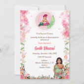 Indiaas Baby shower Godh Bharai Hindu Kaart (Voorkant)