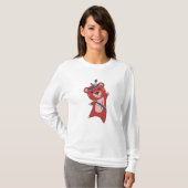 Indiaas Beer dat Teddy Feather Cute verslaat T-shirt (Voorkant volledig)