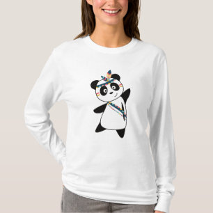 Indiaas Beer van Panda dat Teddy Feather Cute afbl T-shirt
